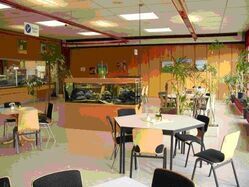 Blick in die Personalkantine der Justizvollzugsanstalt Blick in die Personalkantine der Justizvollzugsanstalt
