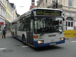 Buslinie 609 zur Justizvollzugsanstalt Wuppertal